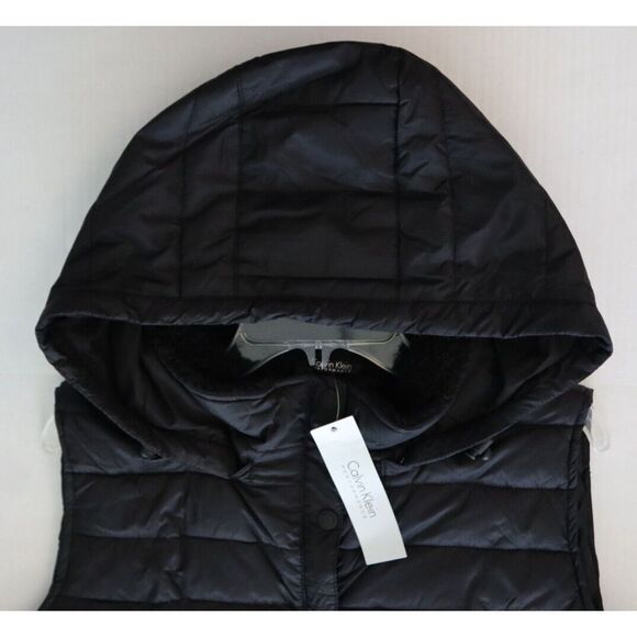 Calvin Klein Women's Sz XL Black Water Repellant Performance Puffer Vest - Picture 4 of 16